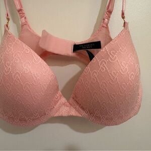 Victoria's Secret Light Pink Lace Push Up Bra